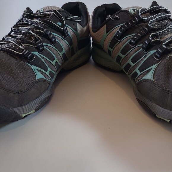Merrell Womens All Out Fuse Run Hiking Trail J06332 Gray Blue sz 8.5 M - Picture 4 of 8